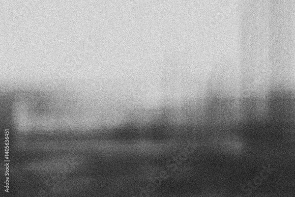 Fototapeta Photocopies of a black and white sheet of paper with a background or texture with grain and noise illustration	