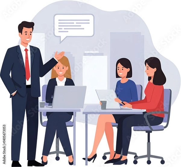 Obraz 회사원, 회의