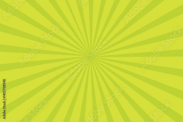 Fototapeta Abstract soft Green rays background. 