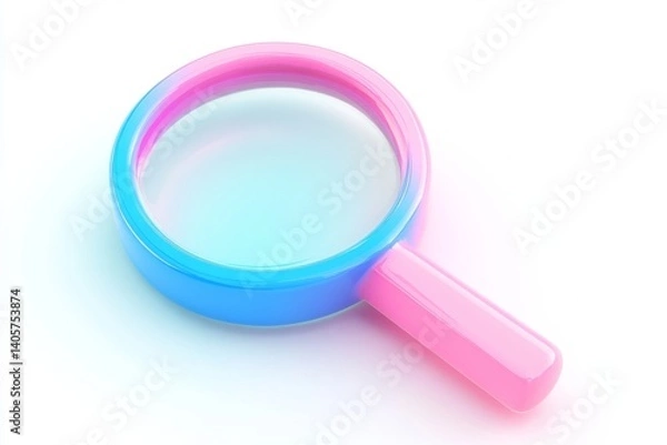 Fototapeta Colorful magnifying glass