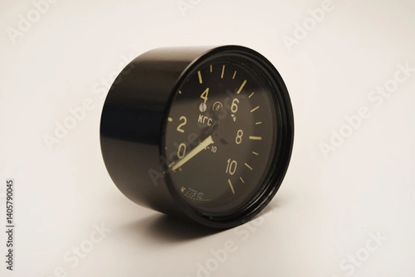 Obraz A pressure measuring device. Pressure gauge.