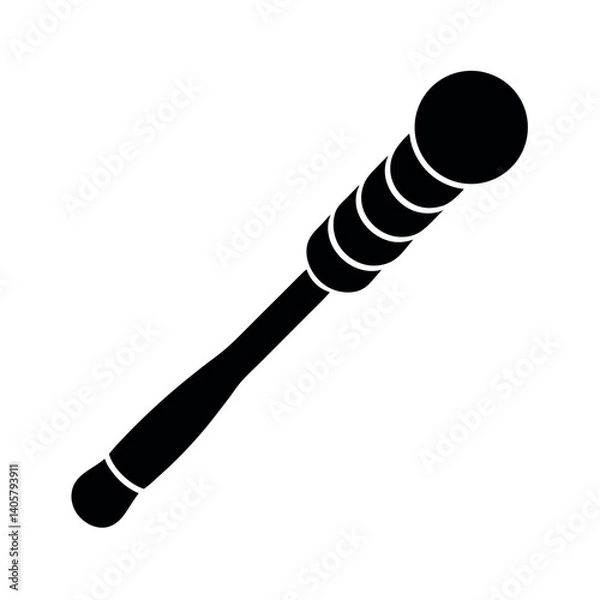 Fototapeta Massage Stick Vector Silhouette for Creative Projects

