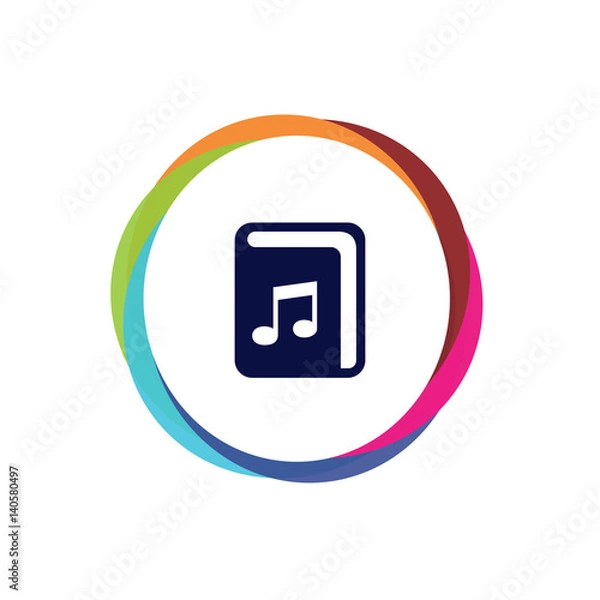 Fototapeta Abstract Multicolor App Button