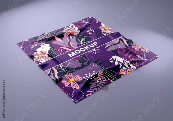 Obraz Square Scarf Mockup