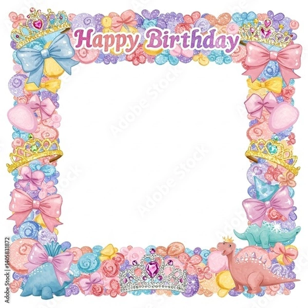 Obraz frame with butterflies