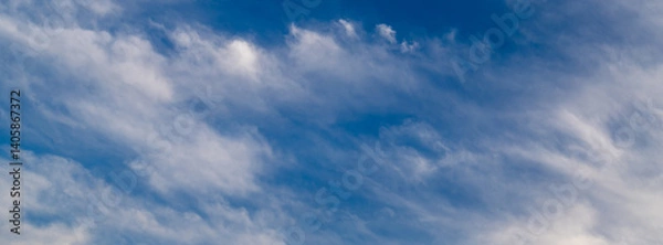 Fototapeta Blue sky cirrus clouds.