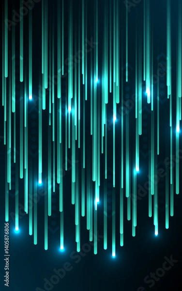 Fototapeta Background technology for transmitting data through high-speed networks around the world. Allowing people to communicate and conduct international business
