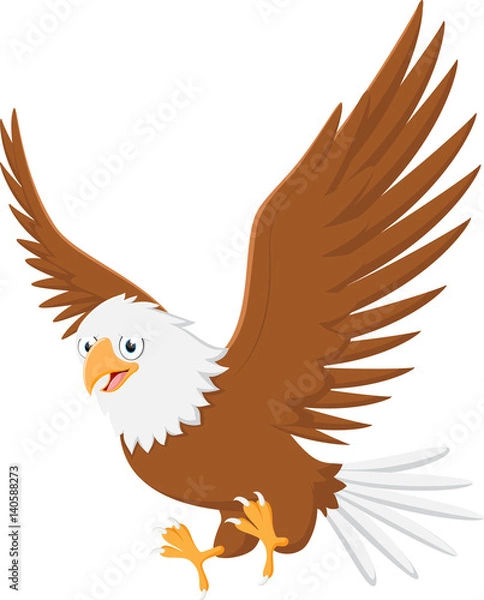 Obraz Cute eagle cartoon