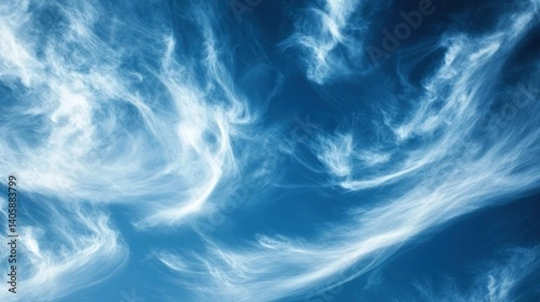Fototapeta Abstract Sky: A Symphony of Cirrus Clouds