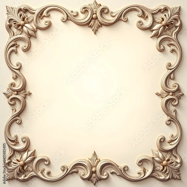 Obraz Carved page border fancy