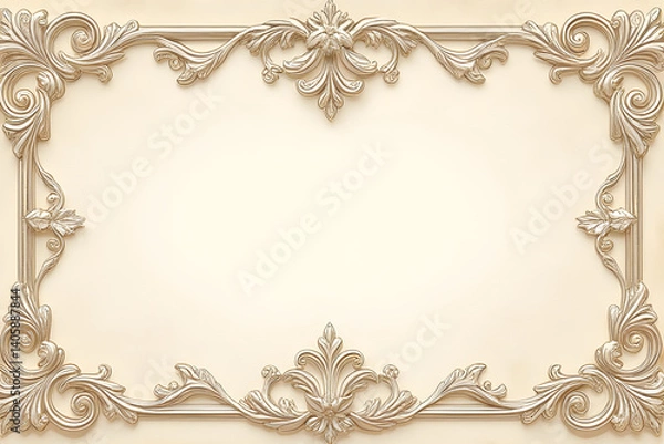 Obraz Fancy filigree page border