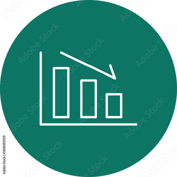 Fototapeta Loss  Vector Line Circle Icon Design