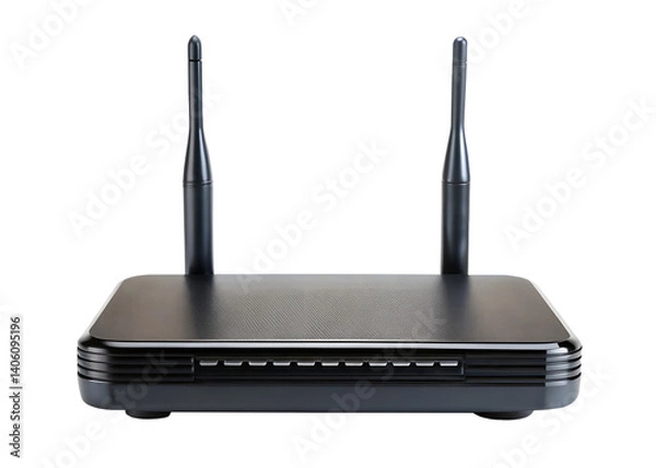 Fototapeta wireless router isolated on white background