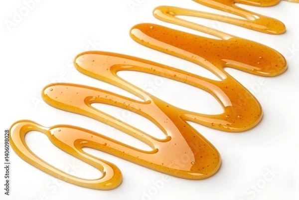 Obraz Honey Drizzle: A decadent stream of golden honey flows across a surface, creating a tempting and visually appealing pattern.