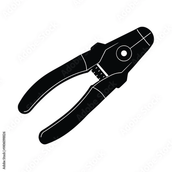 Obraz Isolated Crimping Tool on White Background