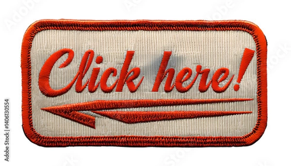 Fototapeta text, click here, generative ai