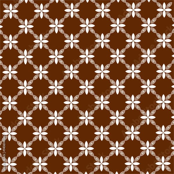 Fototapeta Abstract floral design pattern with leaf elements. Used for design surfaces, fabrics, textiles and paper.
