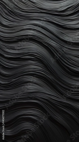 Fototapeta Abstract Dark Gray Wavy Texture