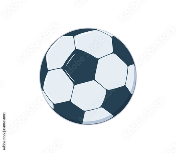 Obraz Vector soccer ball in the air. Emoji soccer balls. Football ball modern icon, illustration for banner. Vector