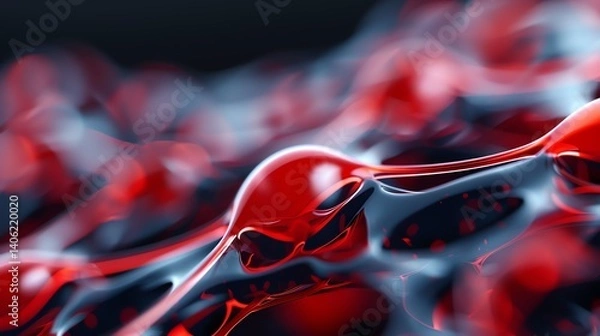 Fototapeta Abstract visualization of interconnected innovative concepts, creation, innovation