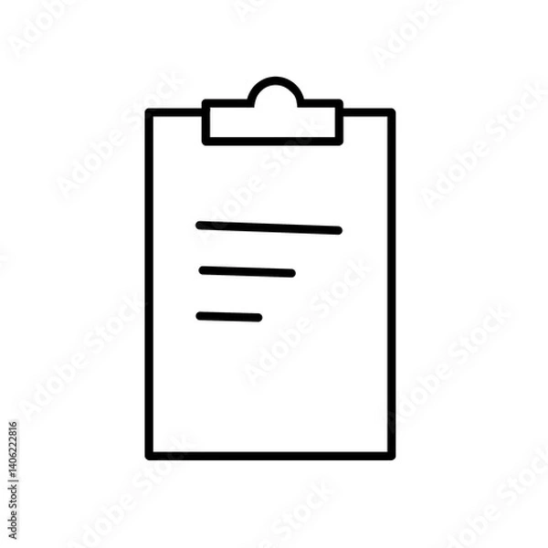 Obraz clipboard with blank paper