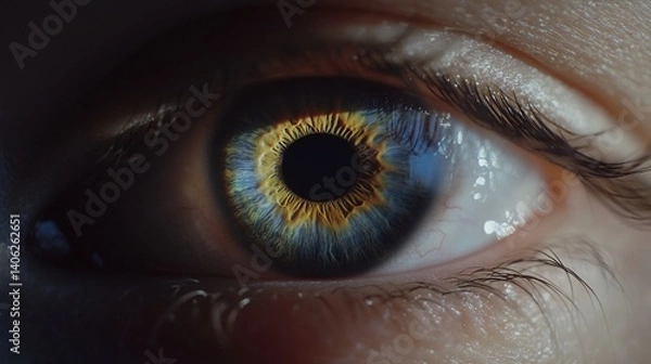 Fototapeta The Intriguing Depth of a Human Eye