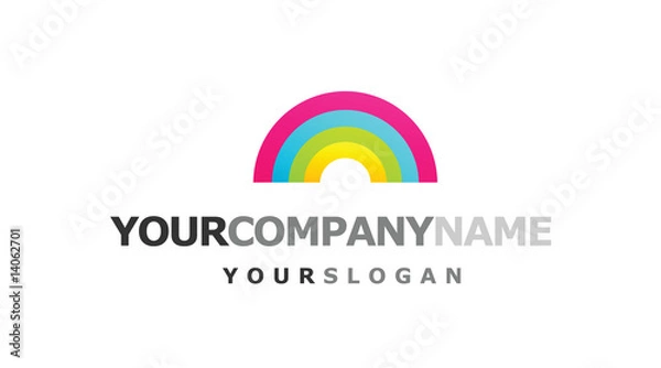 Obraz rainbow logo