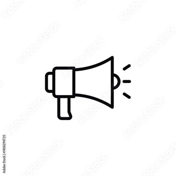 Obraz Megaphone Icon Vector. megaphone speaker icon