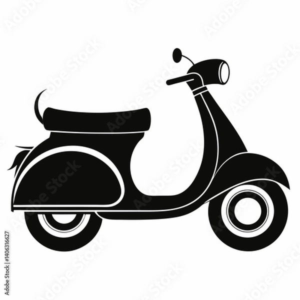 Obraz scooter vector illustration