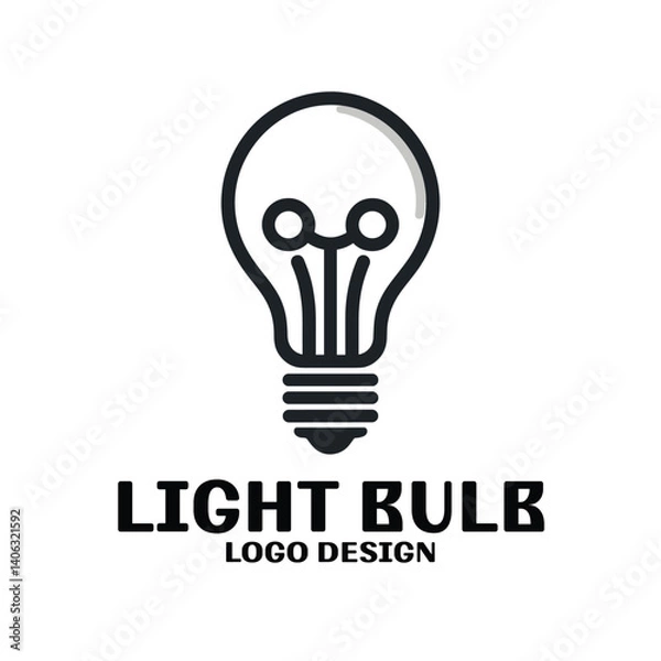 Fototapeta Light Bulb Vector Logo Design