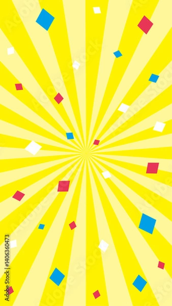 Obraz 放射線の背景素材　ベクターイラスト
