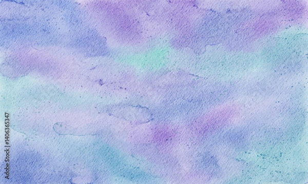 Obraz Abstract watercolor artwork with purple blue colors and texture	