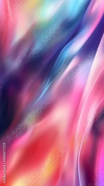 Obraz "Super Flux" vertical orientation vibrant multi-colored background