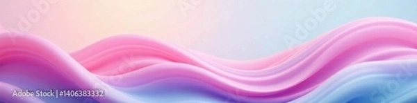 Fototapeta Abstract background with wavy lines in soft pastel colors, business, abstract, calm