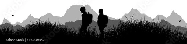 Obraz Panorama | Schulkinder