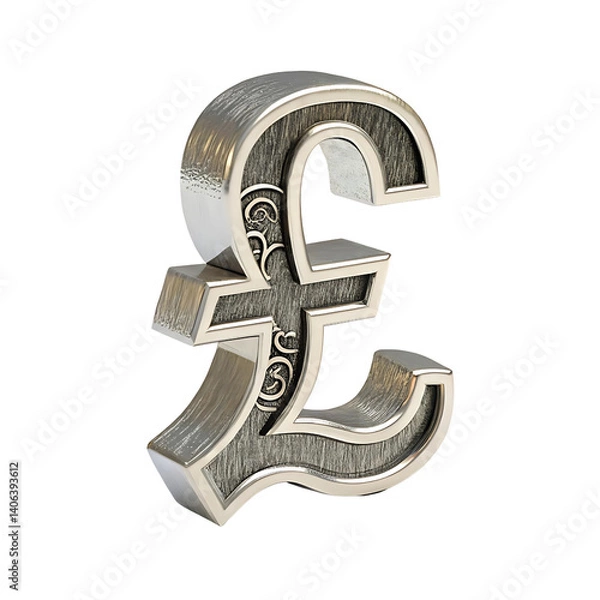 Obraz golden pound symbol