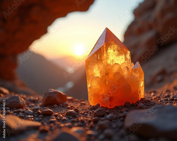 Obraz Tangerine Quartz Crystals