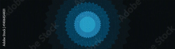Fototapeta Panorama Circle Line Technology Background,Digital and Connection Concept design,Vector illustration.
