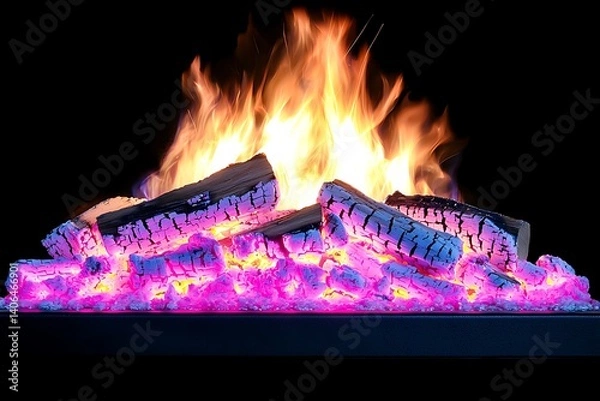 Obraz Electric Fireplace Flames