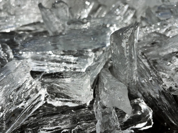 Obraz Ice crystals background texture in your project