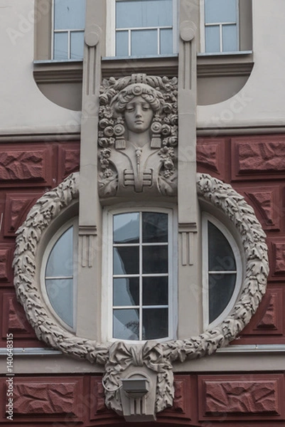 Fototapeta Architectural element in the old town