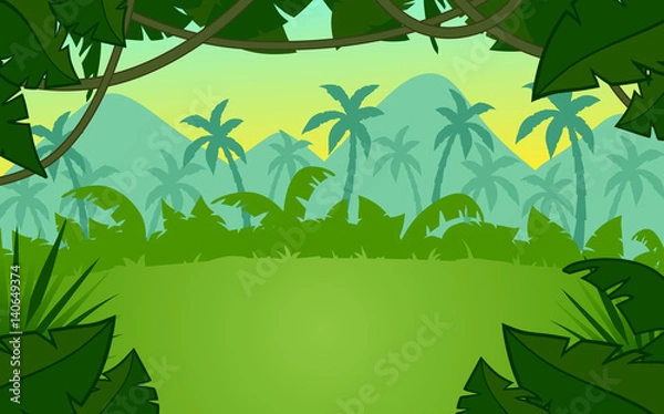 Obraz jungle illustration