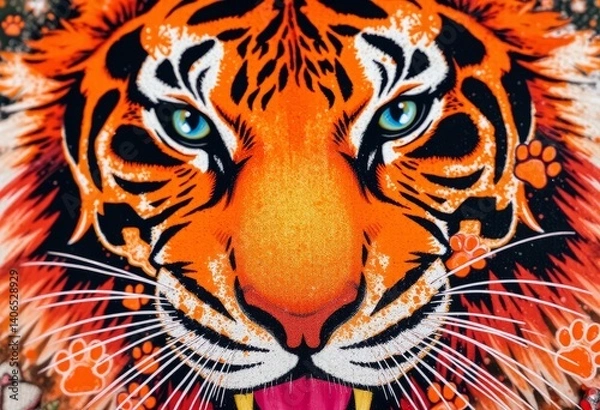 Obraz tiger head vector