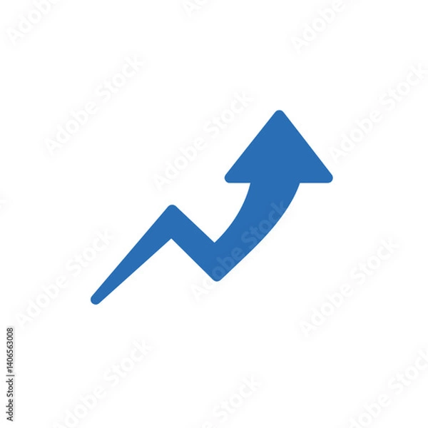 Obraz Arrow icon representing growth and upward trends  