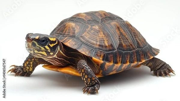Fototapeta turtle isolated on white background