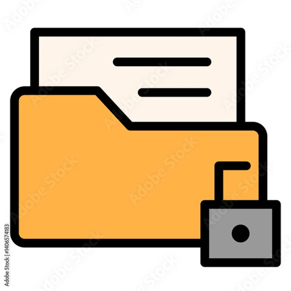 Obraz Unlock Folder Filled Icon