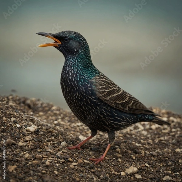 Fototapeta Explore the unintended consequences of the European Starling’s introduction to North America in an environmental essay.