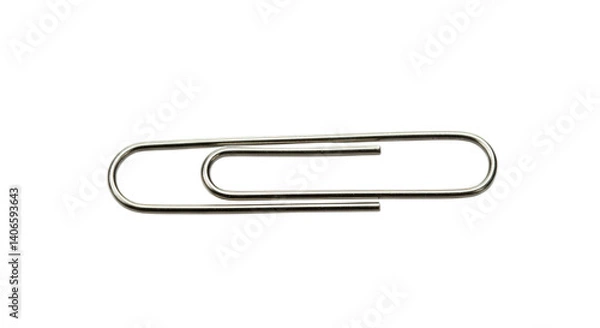 Obraz paper clip isolated on white transparent background PNG