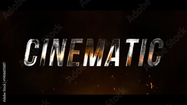 Fototapeta Cinematic Title And Logo Animation