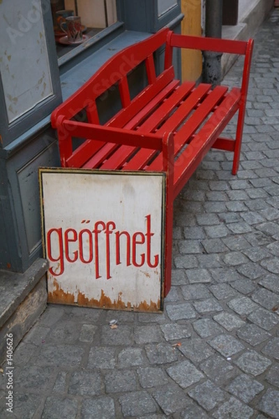 Obraz geöffnete bank